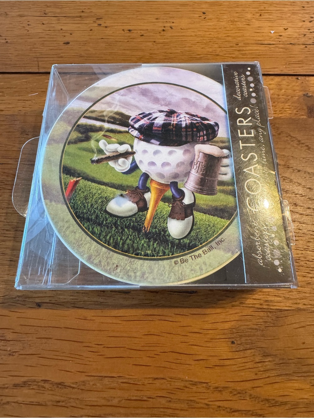 Be The Ball Golf Character Coaster Set - New